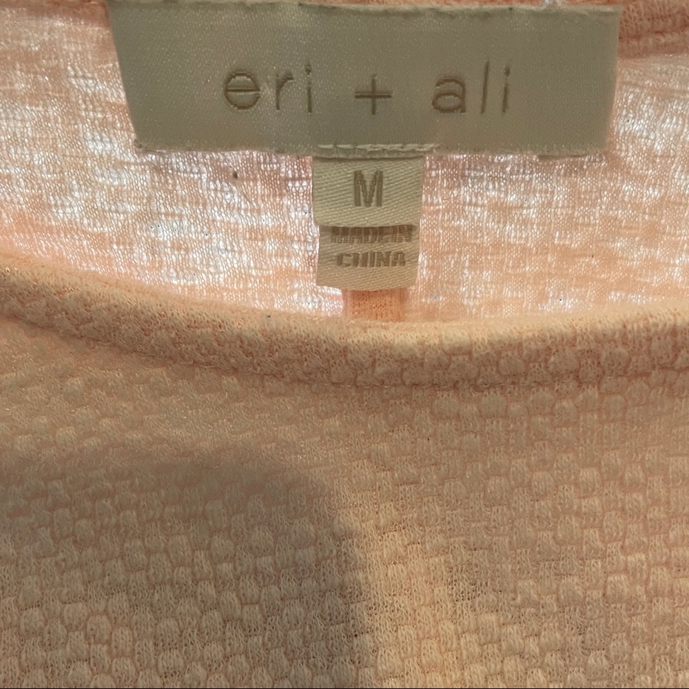 EUC Anthropologie Eri + Ali Pink Floral Samara Lace Top- Size Medium - Picture 5 of 5